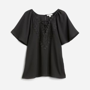 NINE BRITTON Araminta Lace Detail Blouse